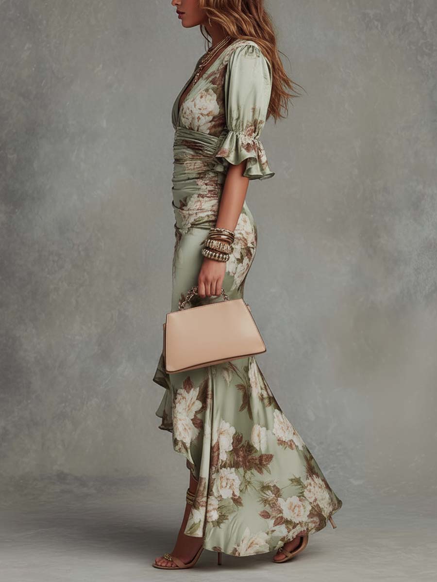 ANASTASIA | Long  Dress with Floral Print